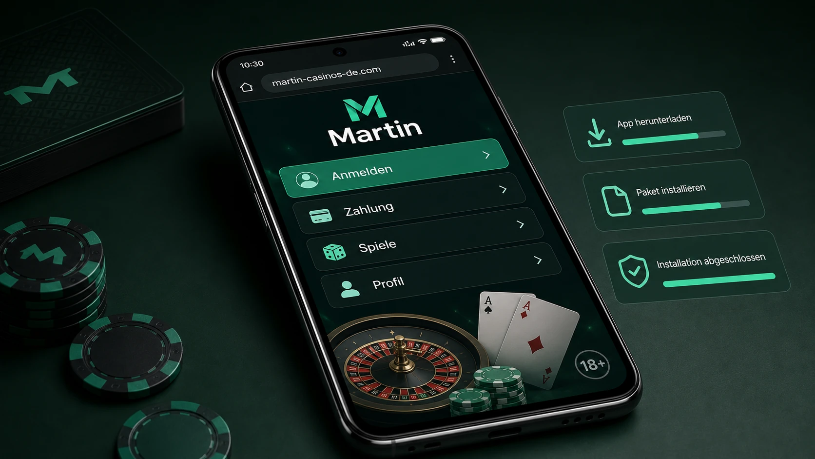 Martin Casino Android Nutzung