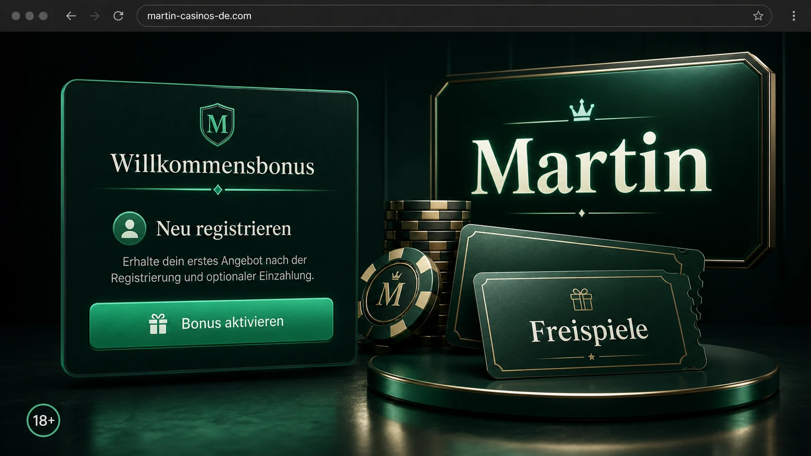 Martin Casino Willkommensbonus für neue Spieler