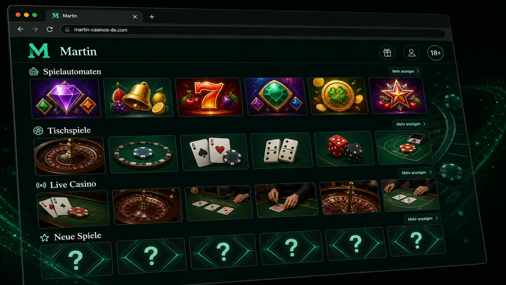 Martin Casino Spiele